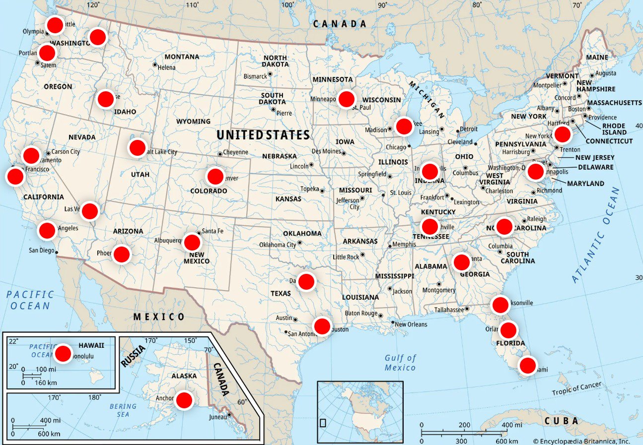 locations